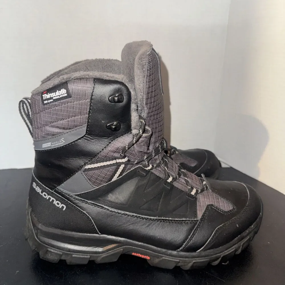 Salomon 391731 Mens Size 10 Chalten TS CSWP Waterproof Insulated Winter Boots